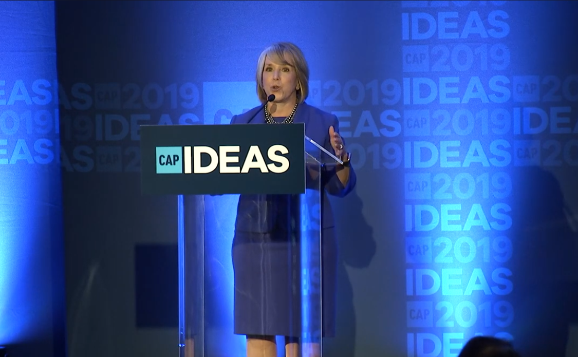 Gov. Lujan Grisham speaks at the 2019 CAP IDEAS Conference.