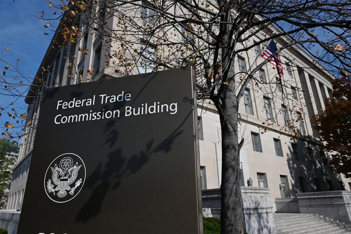 The U.S. Federal Trade Commission headquarters in Washington, D.C., on November 18, 2024. (Getty/Roberto Schmidt/AFP)