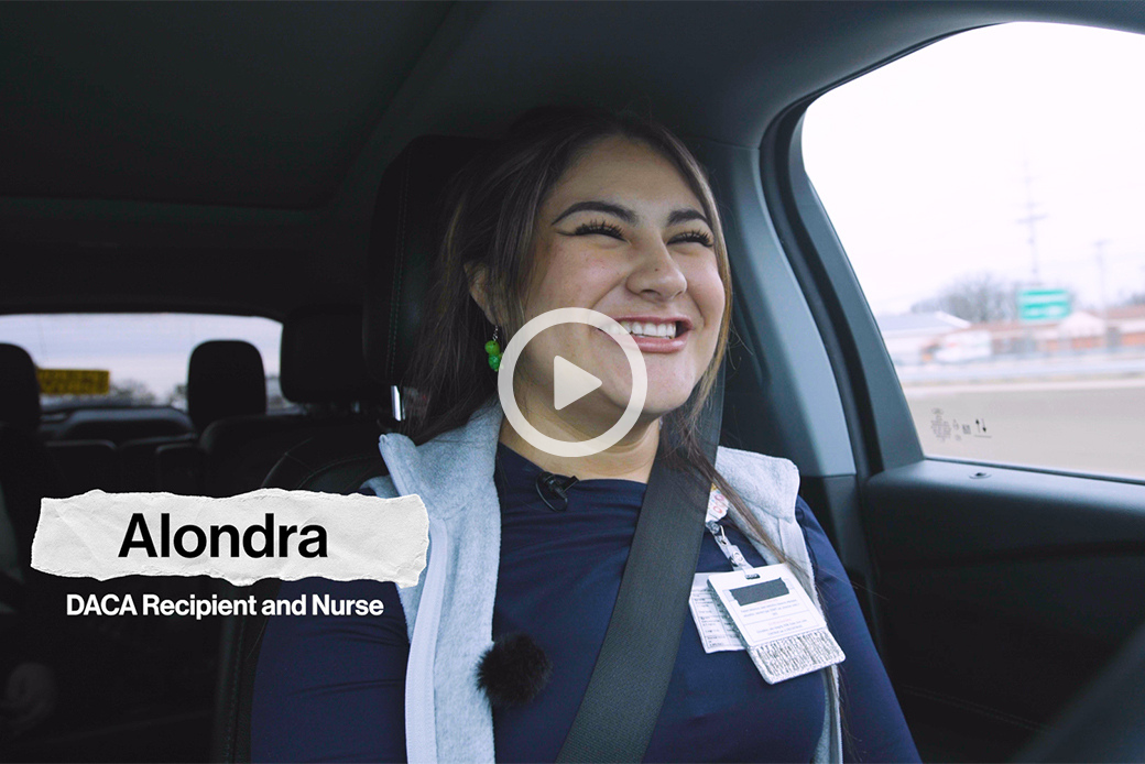 Thumbnail of Alondra in the car