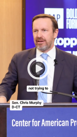 Thumbnail of Sen. Chris Murphy speaking at CAP