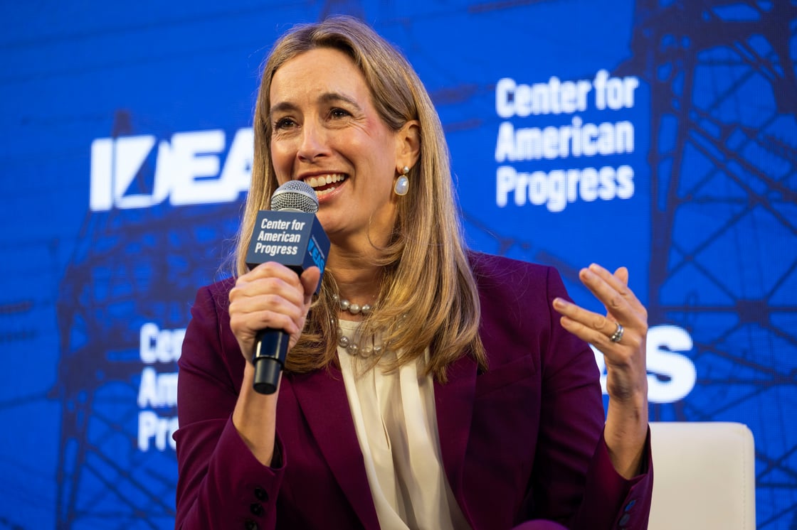 Gov. Sherrill on IDEAS stage