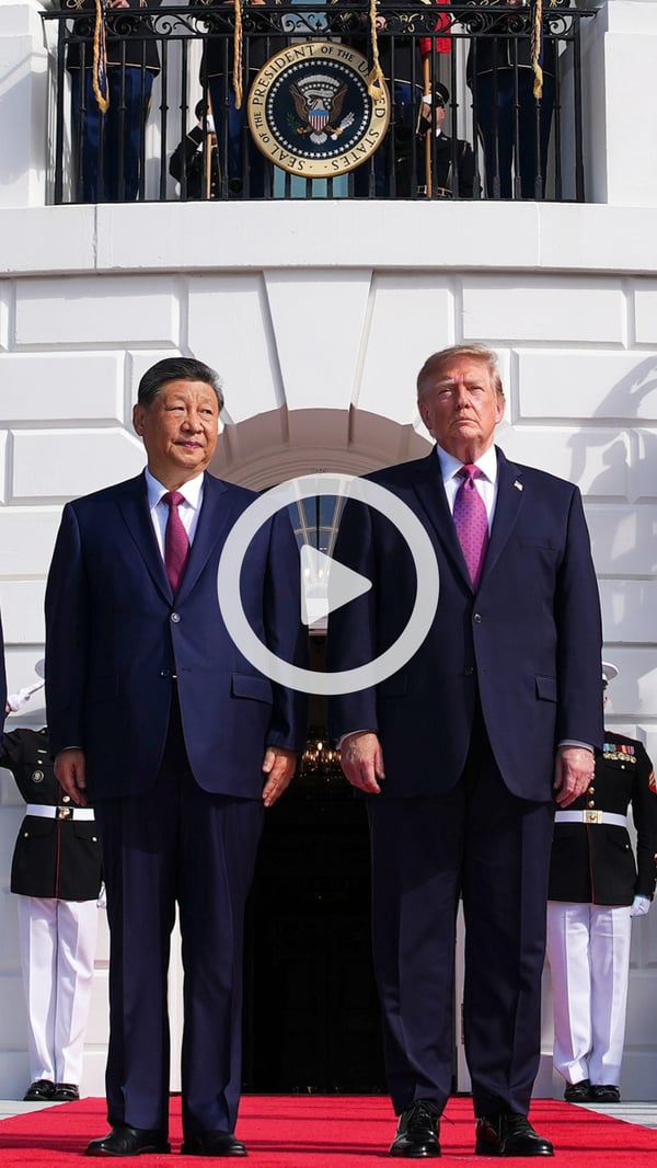 Video thumbnail picturing an image of Chinese President Xi Jinping and President Donald Trump 